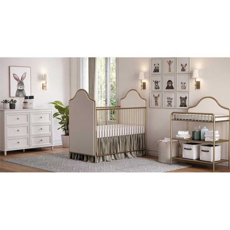 Piper 2 in store 1 convertible crib gold